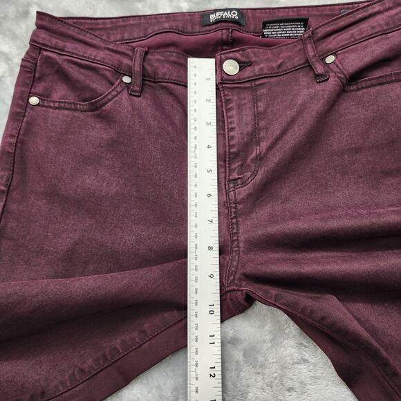 Buffalo David Bitton Jeans Womens 10/30 Purple Burgundy Mid Rise Skinny Stretch - Picture 10 of 13